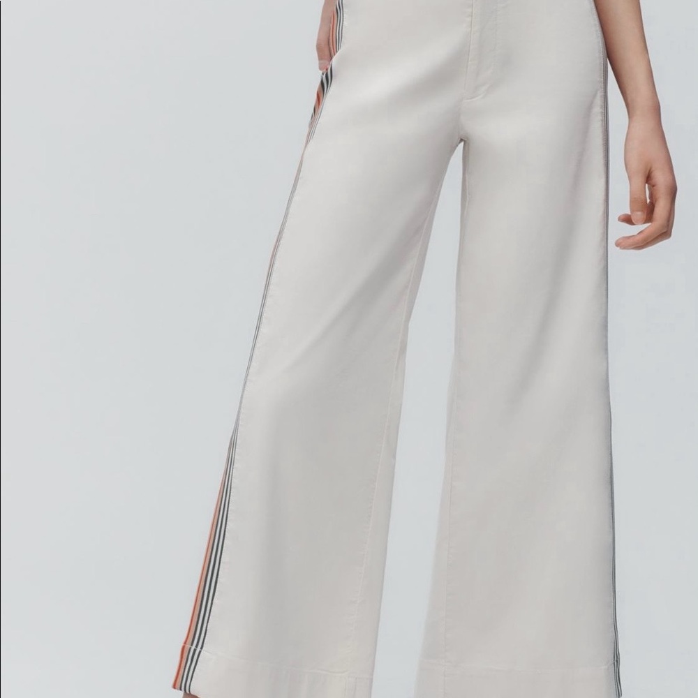 Anthropologie Maeve NWT Side stripe pants Sz 32 - Picture 2 of 7